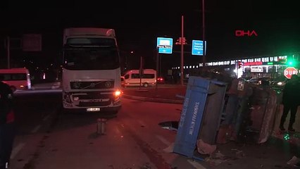 Erbaa'da TIR ile traktör çarpıştı: 2 yaralı