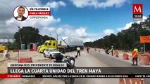 A 30 días de su inauguración, llega la cuarta unidad del Tren Maya a Quintana Roo