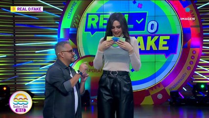 Nacho Lozano le dio beso de LENGUA a Sabine Moussiera