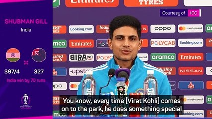 Shubman Gill inspired by record-breaker Virat Kohli