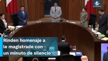 Guardan minuto de silencio en Tribunal Electoral por muerte de le magistrade Ociel Baena