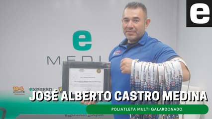 José Alberto Castro Medina es poliatleta multi galardonado