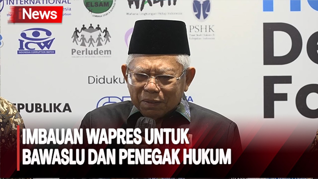 Wapres Ma'ruf Amin Minta Pengamanan dan Pengawasan Pemilu 2024 Lebih Ketat