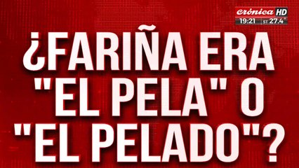 Hallanaron cueva en Belgrano:¿Fariña era "el pela" o "el pelado?
