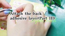 Attach the back adhesive layer（Part III）