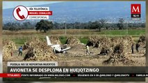 Reportan desplome de avioneta en Huejotzingo, Puebla