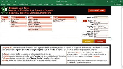 Flujo de Caja - Egreso e Ingreso