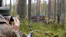 Latvian Forest Brothers Re-enactment of Guerilla Resistance Battle Against The Soviet Union