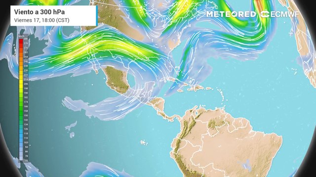 Modelo ECMWF - Circulación troposférica en niveles altos
