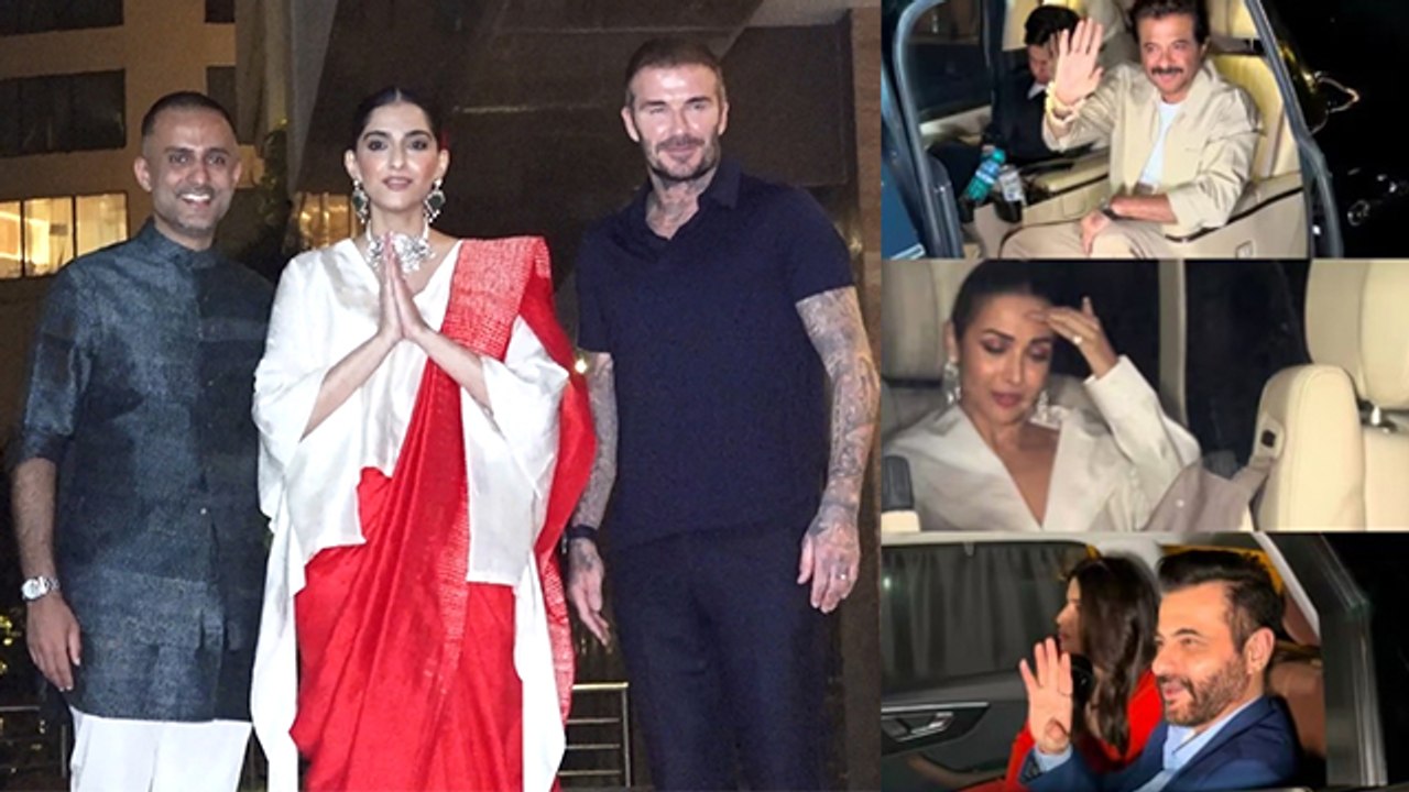 Sonam Kapoor Anand Ahuja Hosts Grand Party for Footballer David Beckham, Bollywood Celebs Full Video