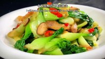 Chinese cuisine recipe, Shanghai green fried shiitake mushrooms, this method is too popular