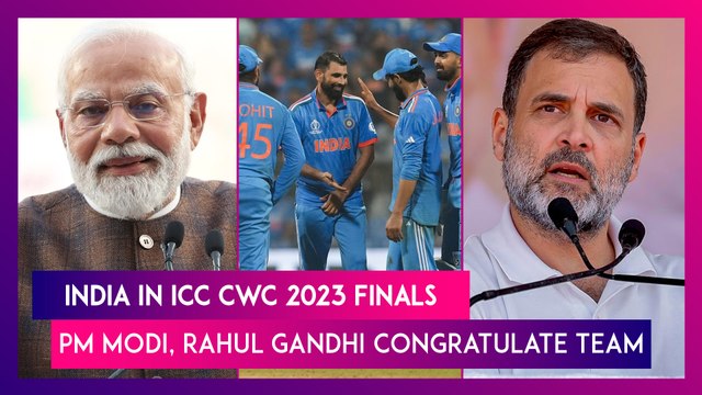 India Win ICC World Cup 2023 Semi-Final: PM Narendra Modi, Rahul Gandhi And Other Political Leaders Congratulate Men In Blue For Victory Against New Zealand
