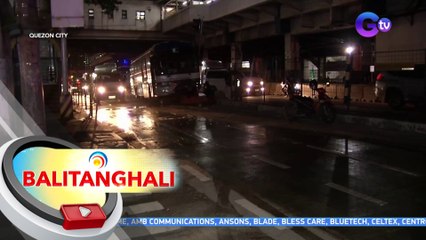 Bus, inararo ang ilang barrier sa EDSA-Kamuning Flyover | BT