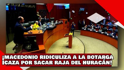 ¡VEAN! ¡Macedonio ridiculiza a la botarga Álvarez Icaza por sacar raja con la desgracia del huracán!