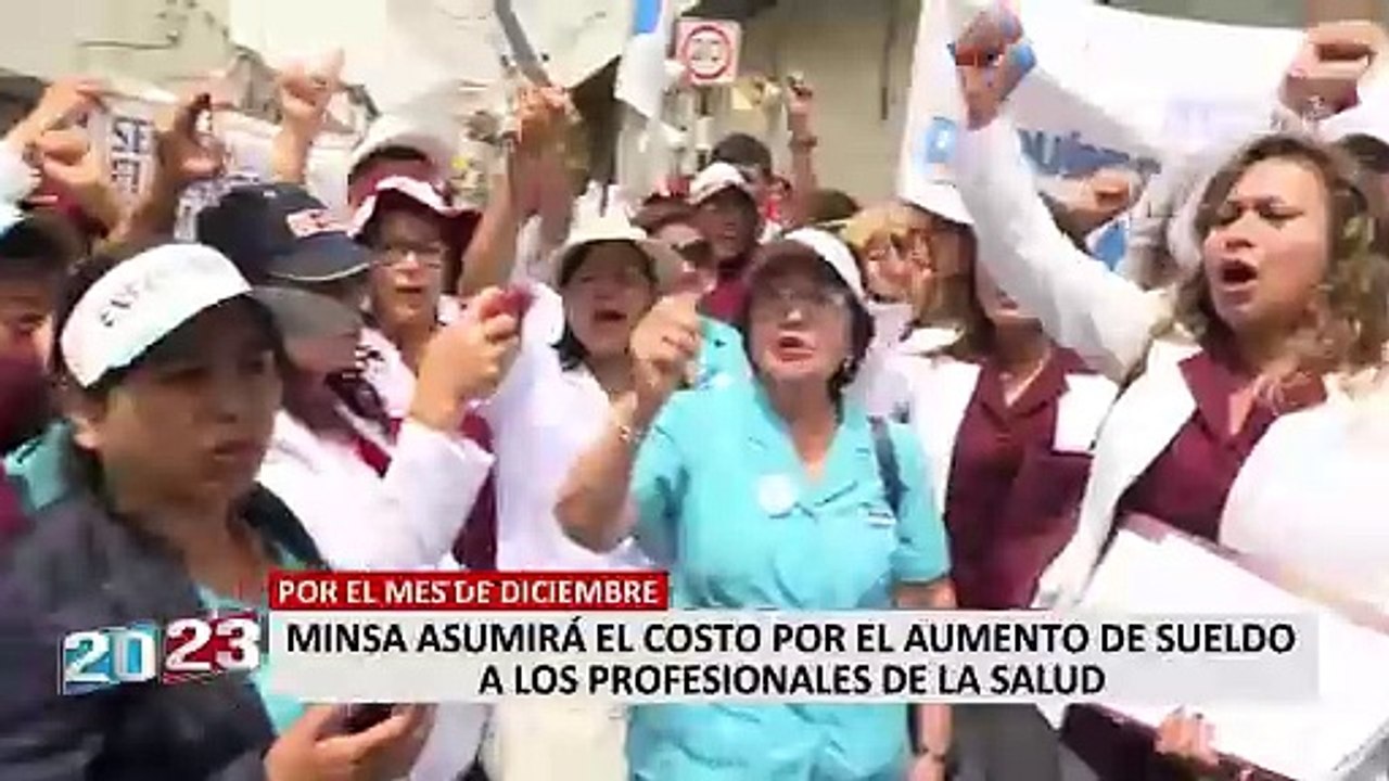 Minsa anuncia aumento de sueldos a médicos desde diciembre