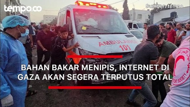 Bahan Bakar Menipis, Internet di Gaza Akan Segera Terputus Total