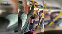 Tıklım tıklım dolan otobüste, yolcuya kızan şoför hareket etmedi: İnadım inat dedi...
