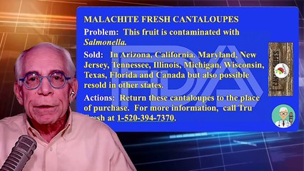 Malachita Fresh Cantaloupes Have Salmonella Contamination