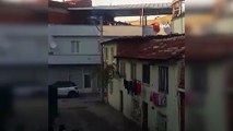 Görüntüler Bursa'dan... Video çekmek isterken...