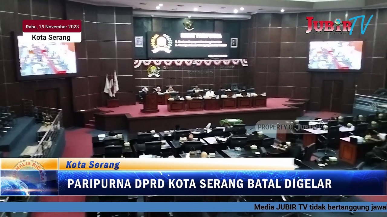 Paripurna Batal, Rapat Tidak Memenuhi Kuorum. Ketua DPRD Kota Serang Angkat Bicara