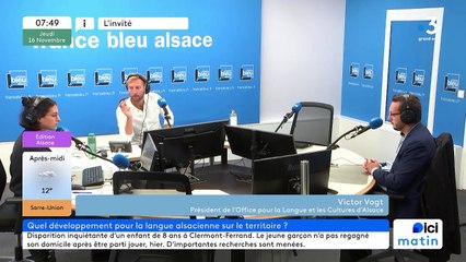 Victor Vogt, président de l'OLCA, office pour la langue et les cultures d'Alsace