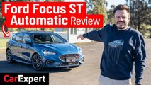 2020 Ford Focus ST Review: Golf GTI drag race, 0-100 & 1/4 mile. We test Ford's automatic hot hatch!