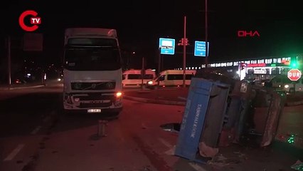 Tokat’ta TIR ile traktör çarpıştı: 2 yaralı