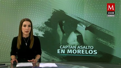 Tres hombres roban en fraccionamiento de Cuernavaca, captados en cámaras