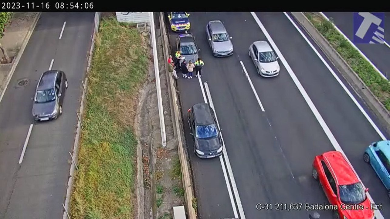 Retenciones kilométricas en la C-31 por un accidente en dirección Barcelona