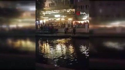 Ils ont sauvé la femme tombée dans le ruisseau Porsuk en lançant une bouée de sauvetage