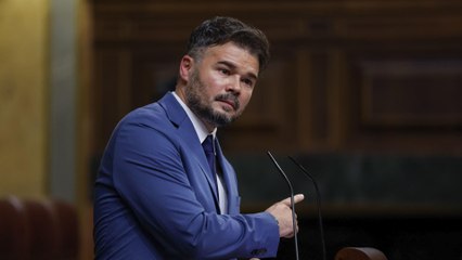 Gabriel Rufián: "Tenemos capacidad para obligarle a votar un referéndum"