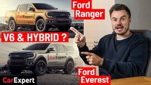 First look: 2022 Ford Ranger & Everest (Endeavour)! V6 and plug-in hybrid coming