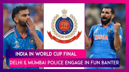 India Win ICC World Cup Semi-Final: Delhi & Mumbai Police Rejoice Over Mohammed Shami's Performance