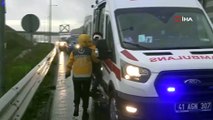 Kuzey Marmara Otoyolu'nda işçi servisi ile ticari taksi çarpıştı: 13 yaralı