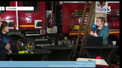 "On était dans le coeur de l'action", témoignent Thomas Le Loupp et Virginie Jouan, les pompiers de Châteauneuf