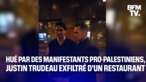 Hué par des manifestants pro-palestiniens, Justin Trudeau se fait exfiltrer d’un restaurant