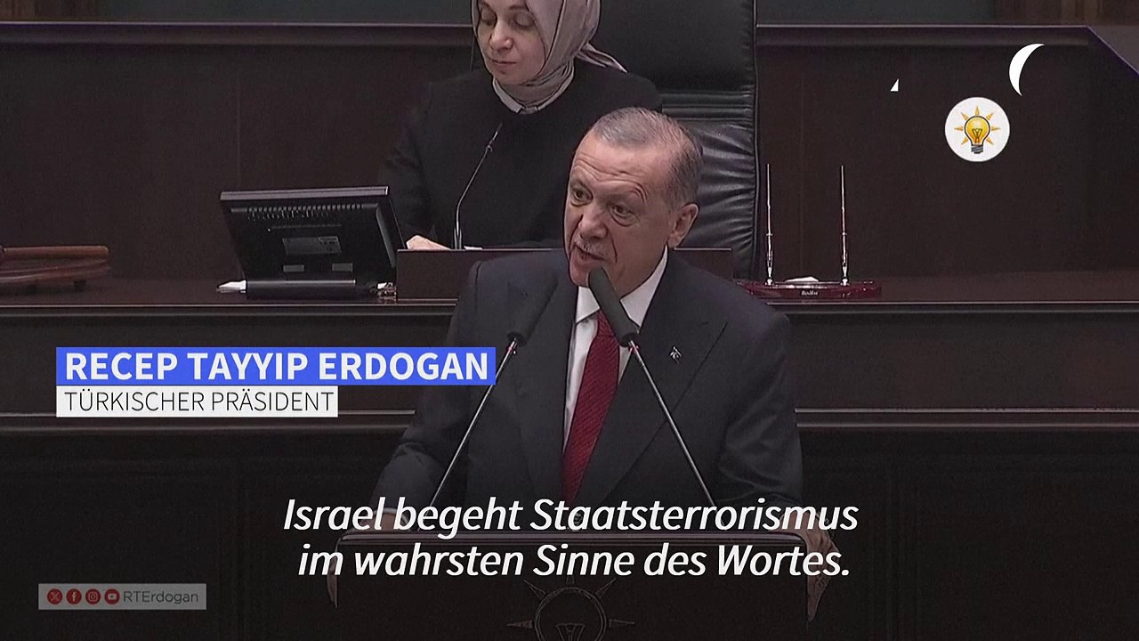 Kurz vor Berlin-Besuch: Erdogan nennt Israel 'Terrorstaat'
