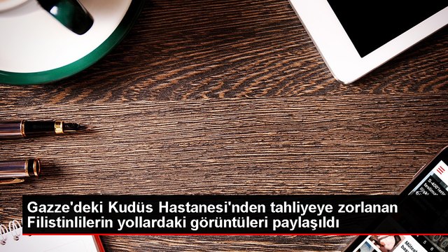 Filistin Kızılayı, Kudüs Hastanesi'ndeki tahliye görüntülerini paylaştı