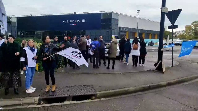 Les salariés de Renault en grève à Nîmes