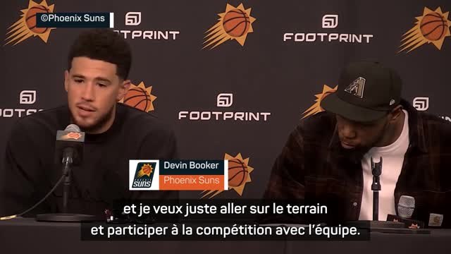 Suns - Vogel et Durant heureux du retour de Booker
