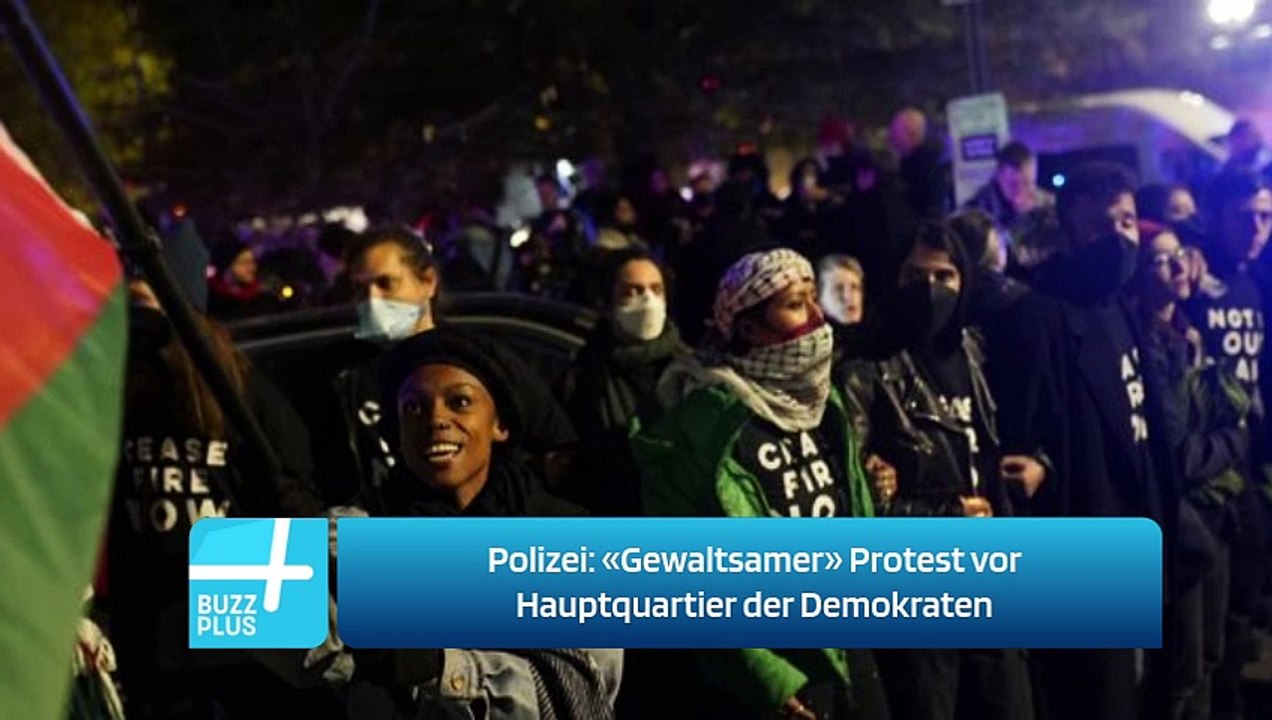 Polizei: «Gewaltsamer» Protest vor Hauptquartier der Demokraten