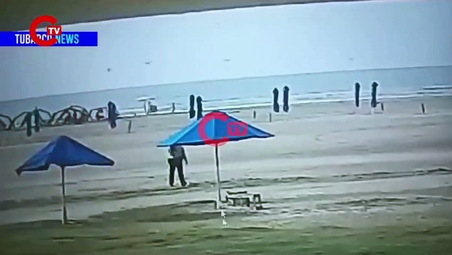 Kolombiya'da plajda yıldırımın isabet ettiği kadın hayatını kaybetti