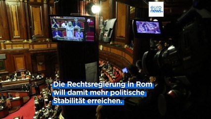 "Mutter aller Reformen" - Meloni will Geschichte schreiben