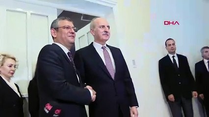 Le président de la Grande Assemblée nationale turque, Numan Kurtulmuş, a rendu visite au président du CHP, Özgür Özel