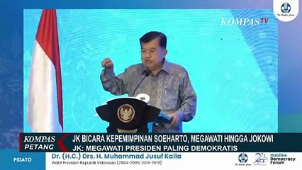 Bahas Pemerintahan Era Megawati dan Jokowi, Jusuf Kalla: Pemimpin Harus 10 Tahun, Jangan Lebih!