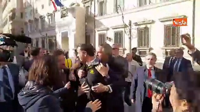 Scontro (fisico) tra Prandini e Della Vedova e Magi a piazza Chigi a Presidio Coldiretti