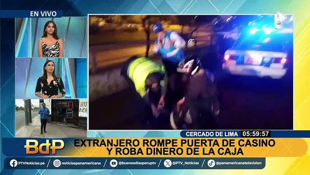 Extranjero rompe puerta de casa de apuestas y roba dinero de caja registradora