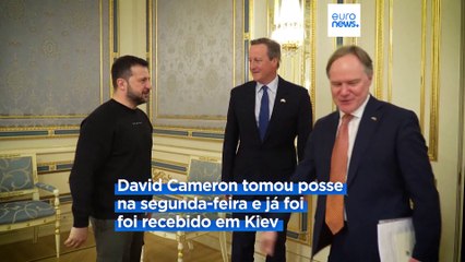 Cameron visita Kiev e promete apoio continuado do Reino Unido