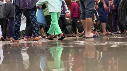 Khan Younès: la pluie s'ajoute aux malheurs des déplacés dans un camp gazaoui