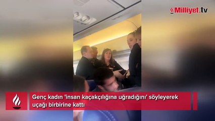 ABD'de Yolcu uçağı birbirine kattı! 'İnsan kaçakçılığına uğruyorum'